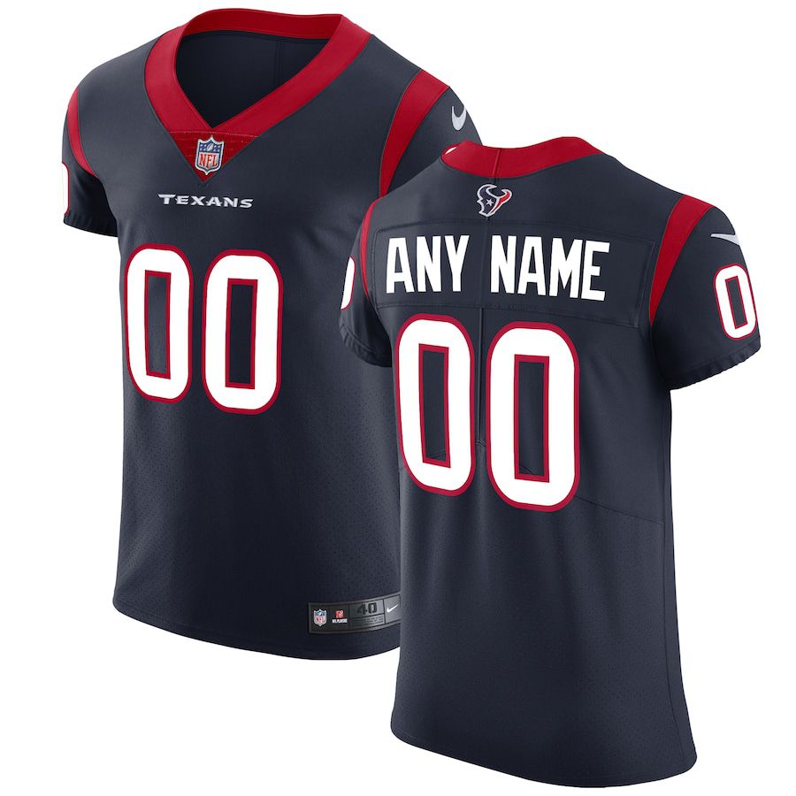 Men Houston Texans Nike Navy Vapor Untouchable Elite Custom NFL Jersey